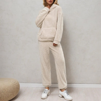 Yuno | Cozy Cloud | Teddy Fleece Loungewear Set Dames