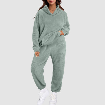 Yuno | Cozy Cloud | Teddy Fleece Loungewear Set Dames