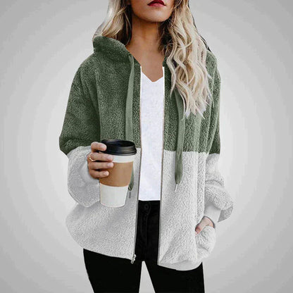 Flo | Dames Teddy Fleece Vest met Capuchon van Polyester