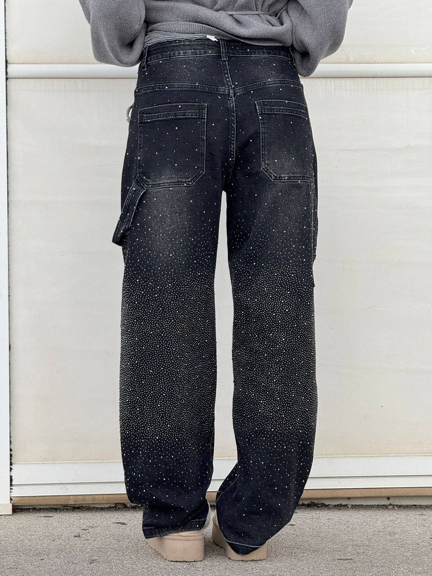 Diede | Balloon Fit Jeans met Sprankelende Details in Denim