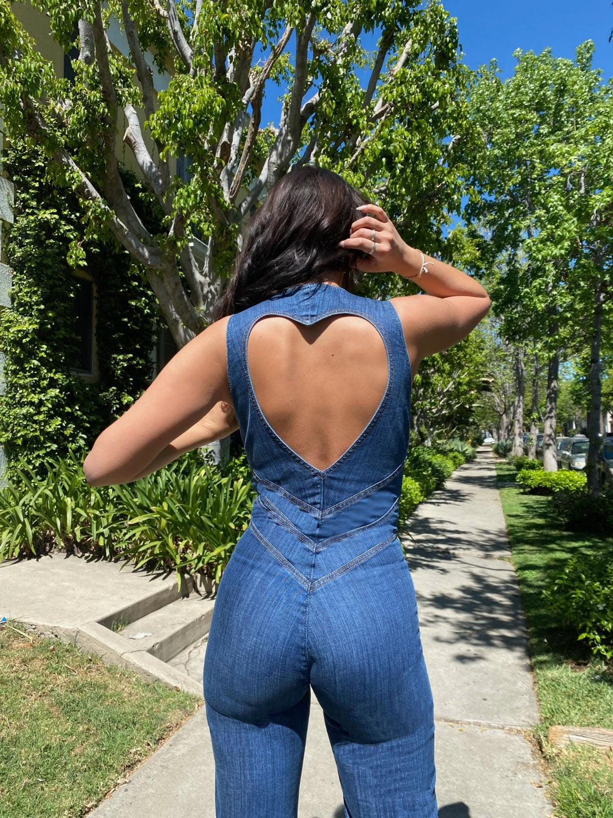 MARA | De Ultieme Mouwloze Denim Jumpsuit