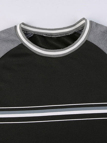 Annemein | Gestreepte Raglan Sweater in Polyester Blend