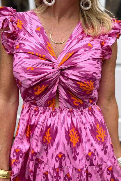 Marseille | Retro maxi-jurk met elegante details