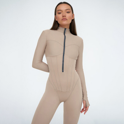 Jenna-Rae | Strakke Jumpsuit met Ritssluiting