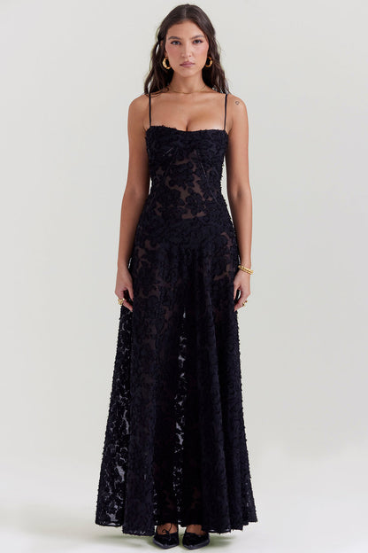 Liane | Stralend Elegant in een Rugloze Maxi-Jurk