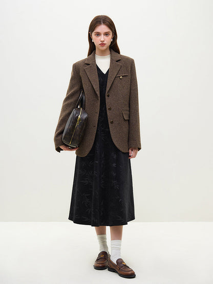 Senna | Klassieke Tweed Blazer van 100% Wol voor Dames