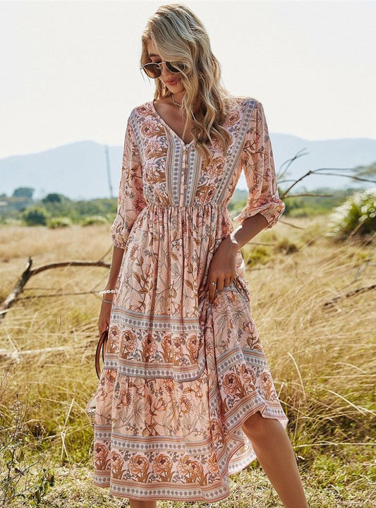 Bethany - Comfortabele Boho Zomerjurk voor dames