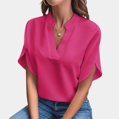Esmeralda - Effen Dames Blouse
