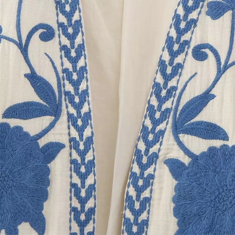 ALIZE | Gilet met Bloemenborduursels