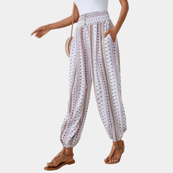 Alyetta - Boho Hoge Taille Dames Broek