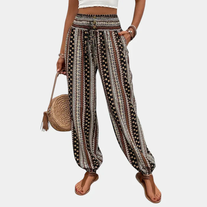Alyetta - Boho Hoge Taille Dames Broek