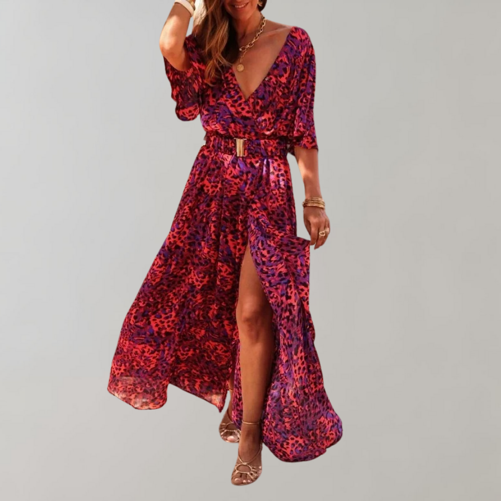 Melina – De Elegante Zomerjurk met Wikkelstijl
