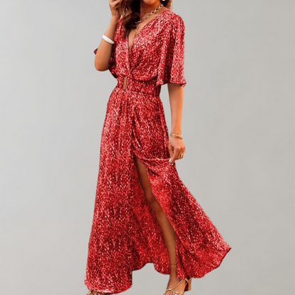 Melina – De Elegante Zomerjurk met Wikkelstijl