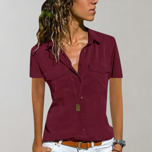 Penny – Damesblouse met Korte Mouwen