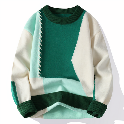 Teresa – Stoere Patchwork Trui voor dames
