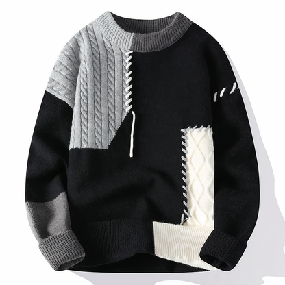 Teresa – Stoere Patchwork Trui voor dames