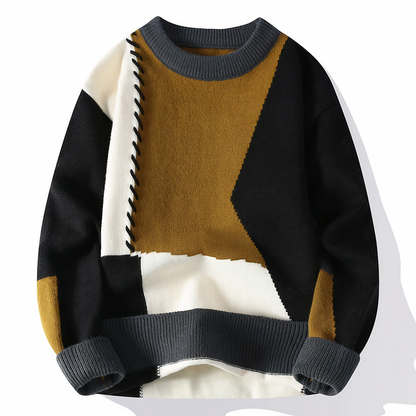 Teresa – Stoere Patchwork Trui voor dames