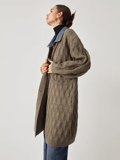 Elora | Gebreide Cardigan - Stijlvolle Extra Lange Damesvest