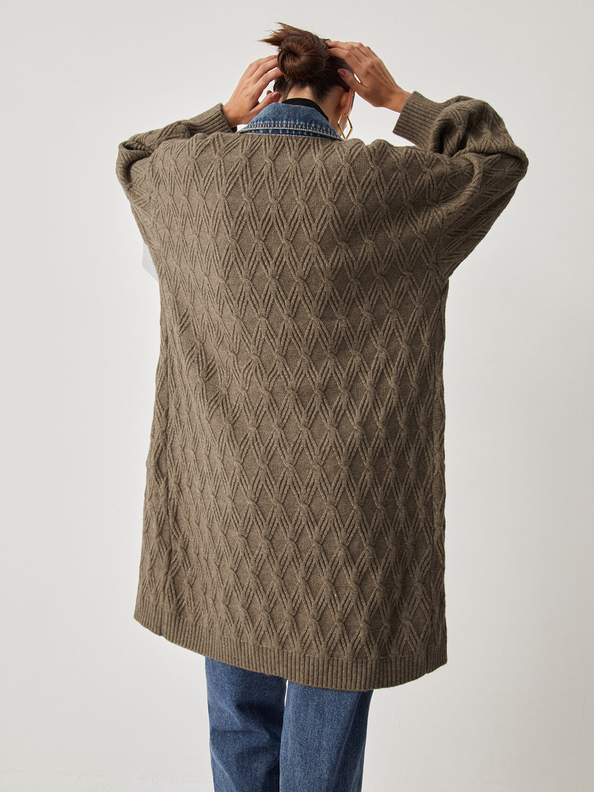 Elora | Gebreide Cardigan - Stijlvolle Extra Lange Damesvest