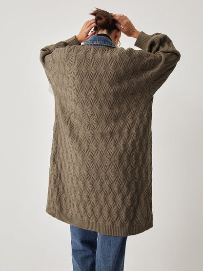 Elora | Gebreide Cardigan - Stijlvolle Extra Lange Damesvest