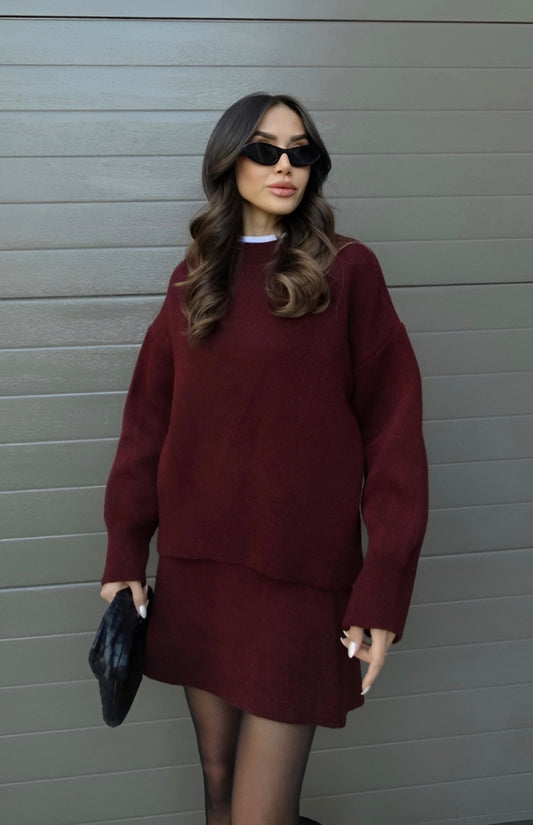 Indra - Elegante Set van Trui en Rok