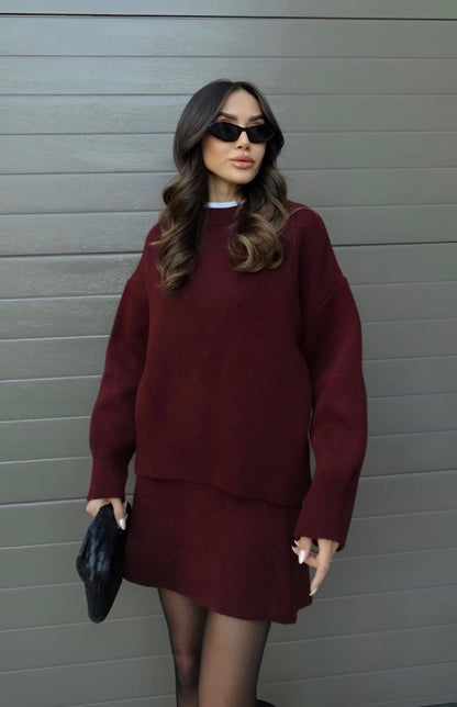 Indra - Elegante Set van Trui en Rok