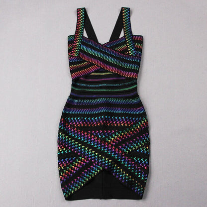 Porto | Kleurrijke Bodycon Party Dress