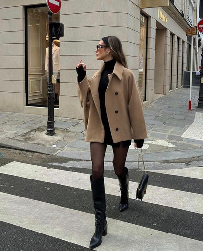 Zoë | Trendy wollen jas voor dames