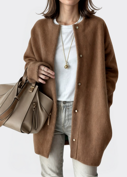 Nicole | Stijlvol Vest van Zachte Stof Dames - Comfortabele Open Cardigan