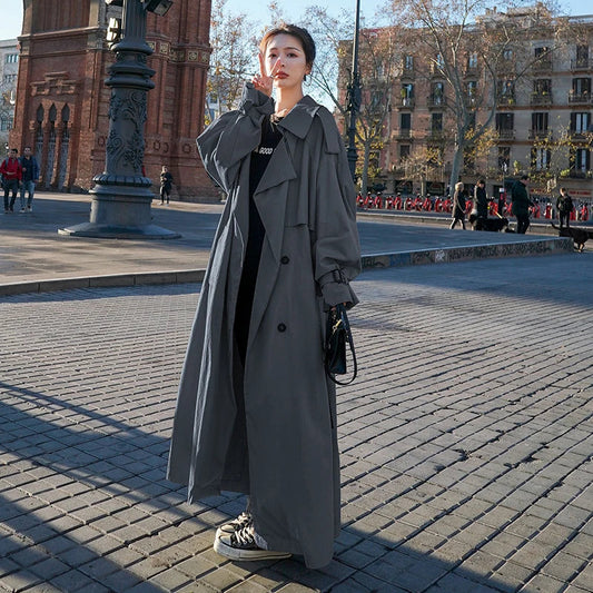 Linneke - Oversized Dames Trenchcoat voor de Herst