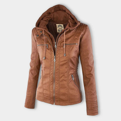 LYNN - Stoere Leren Herfstjas voor dames