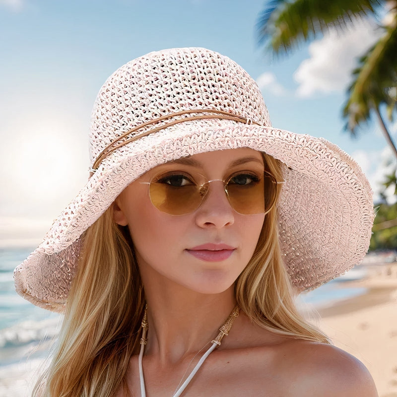 REBECKY | Opvouwbare Zomerse Zonnehoed met Brede Rand voor dames