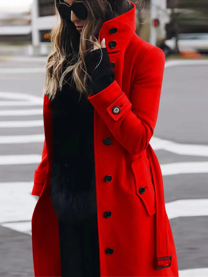 Anya | Waterdichte Trenchcoat Dames – Lange Regenjas met Tailleceintuur