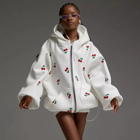 Beckah | Witte Kers Jas voor dames