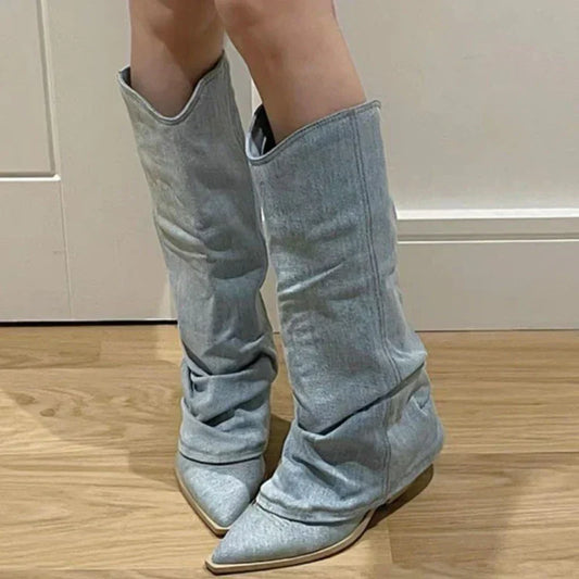 Silvana – Stoere Denim Lente Laarzen