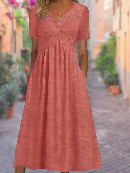 Esila - Stijlvolle Zomerjurk met een v-hals