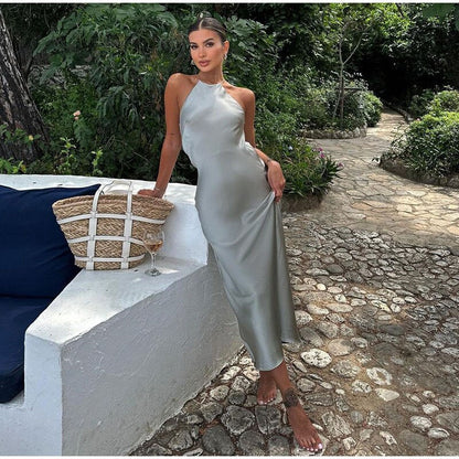 Kiki | Glamoureuze Luchtige Zomerjurk met Spaghettibandjes