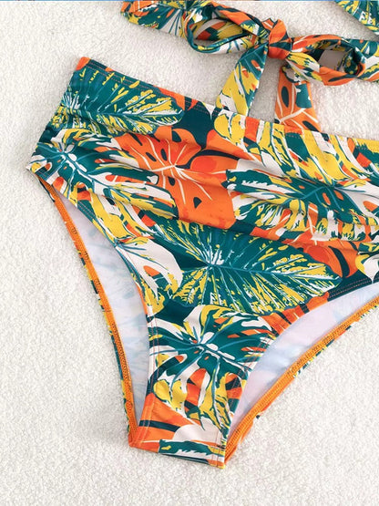 Meilani – Tropische Bikini met Ruffle Schouderbandjes