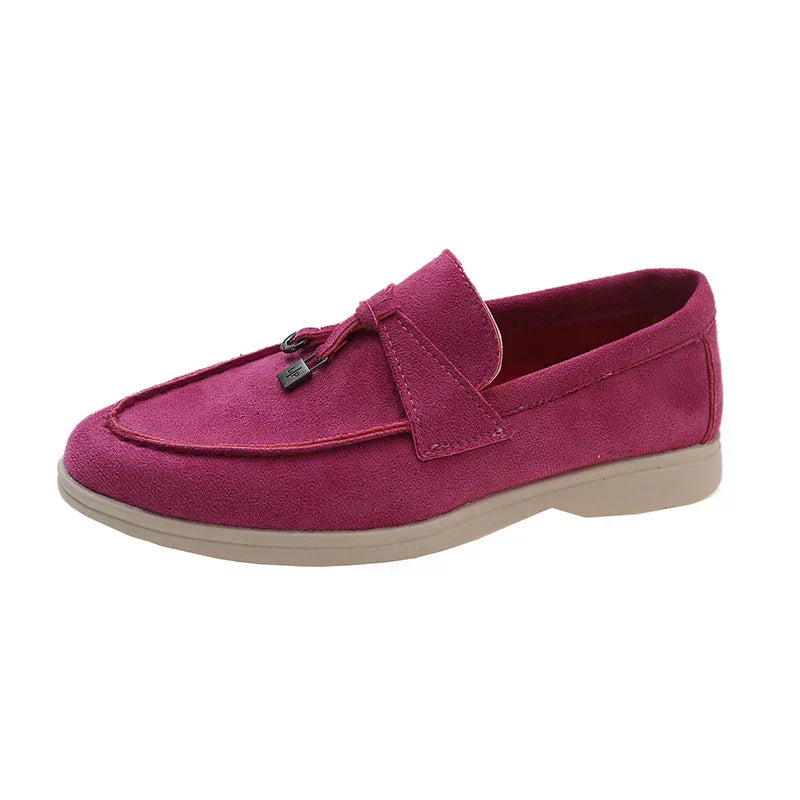 Melody | Elegante suède instappers met comfortabele zool
