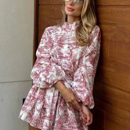 Keira | De Zomers Must-Have Jurk met Pofmouwen en Plissé Rok