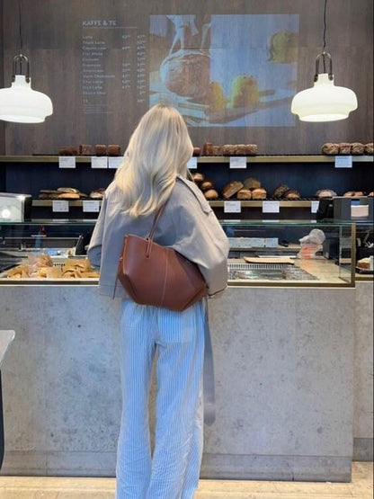 Justine | Luxe Vintage Leren Tote Bag