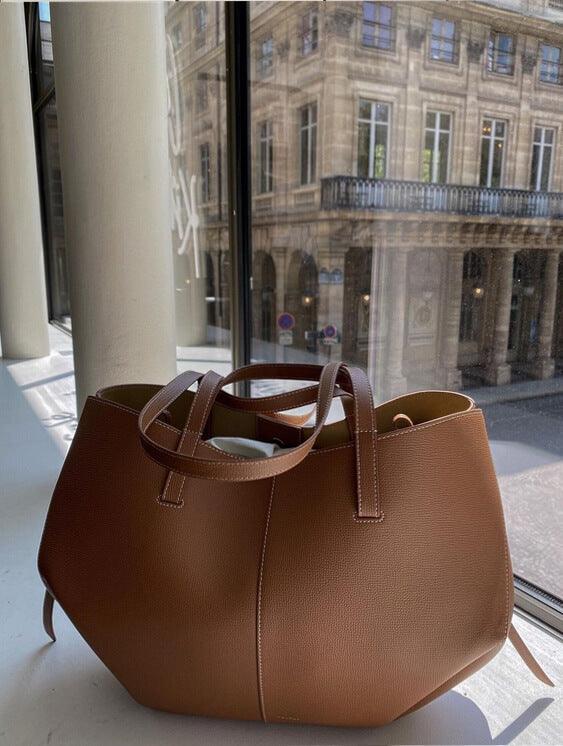 Justine | Luxe Vintage Leren Tote Bag