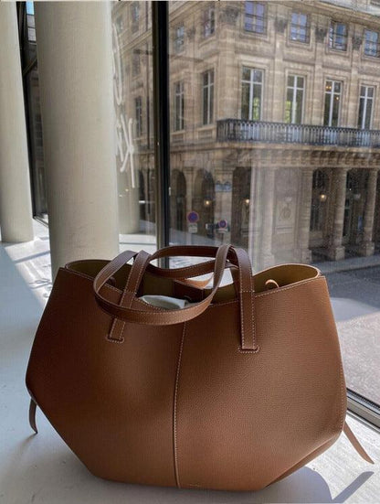 Justine | Luxe Vintage Leren Tote Bag