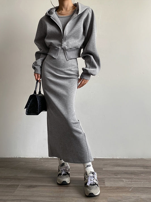 Annabelle | Stijlvolle Zip Crop Hoodie Dames