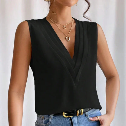 DINEKE | Veelzijdige en Stijlvolle Mouwloze Blouse