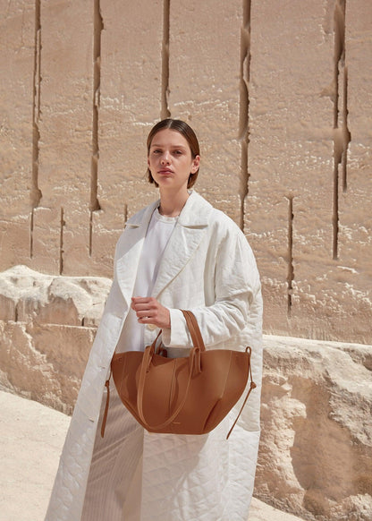 Porto - Oversized Dames Tote Bag van Leer