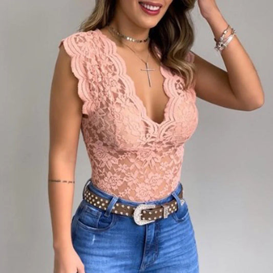 Diane | Verleidelijke Kanten Bodysuit