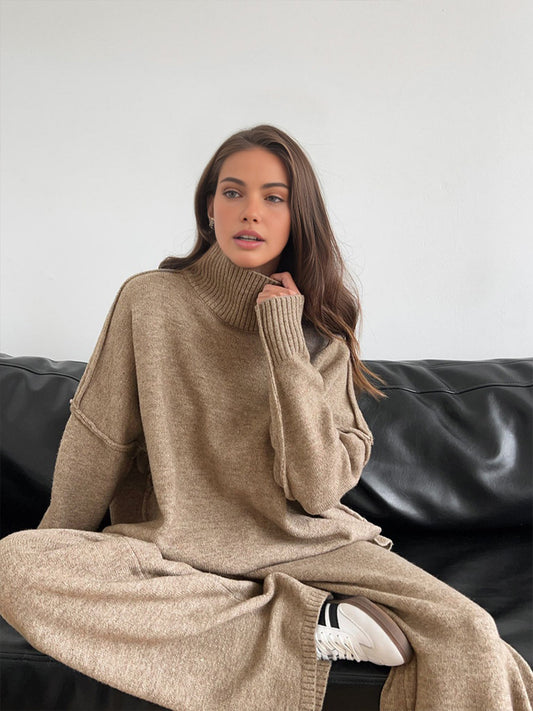 Ine | Stijlvolle Gebreide Tweedelige Set met Stretch