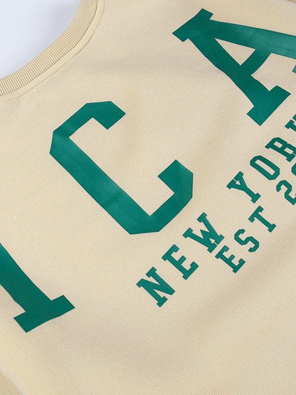 Niene | Oversized College Sweater van Zachte Sweaterstof