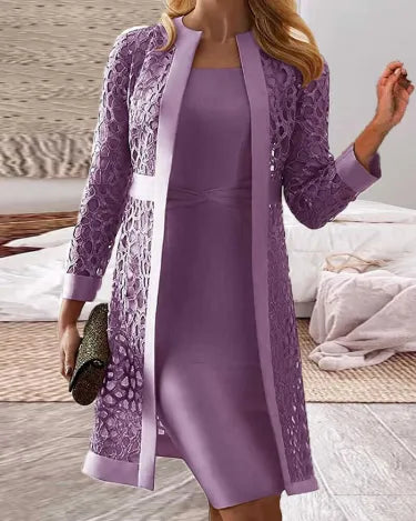 NOALLA - Luxe Kanten Vestjurk Set